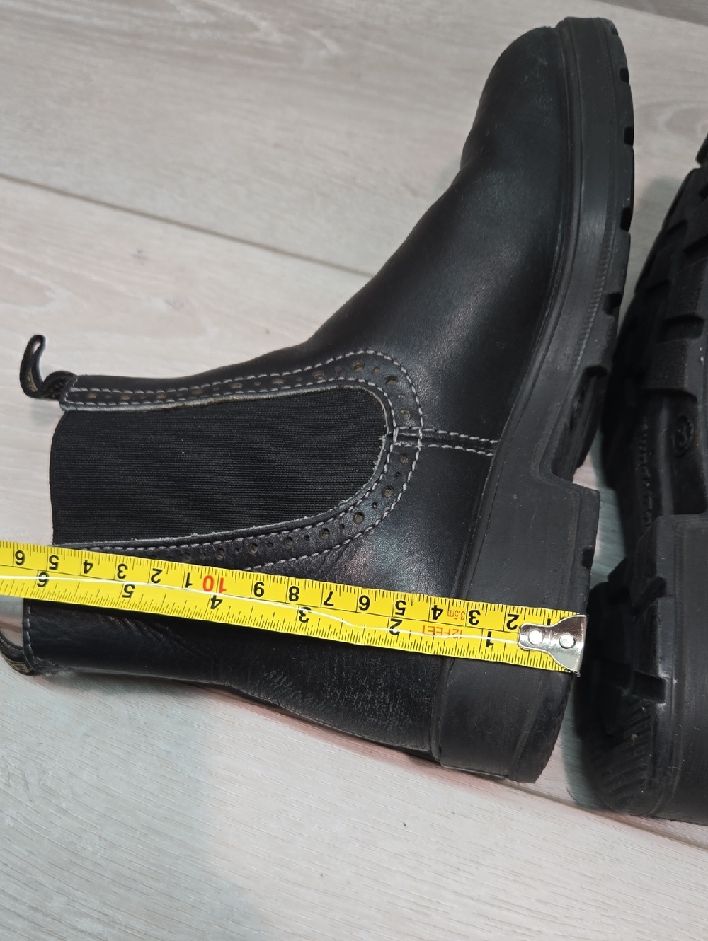 Blundstone Women Moto Black High TopLeather Chelsea Boots Shoes Sz UK 3 US 6 - Picture 9 of 15